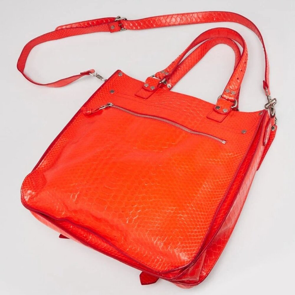 Proenza Schouler Red Python Ps1 Tote Bag - image 3